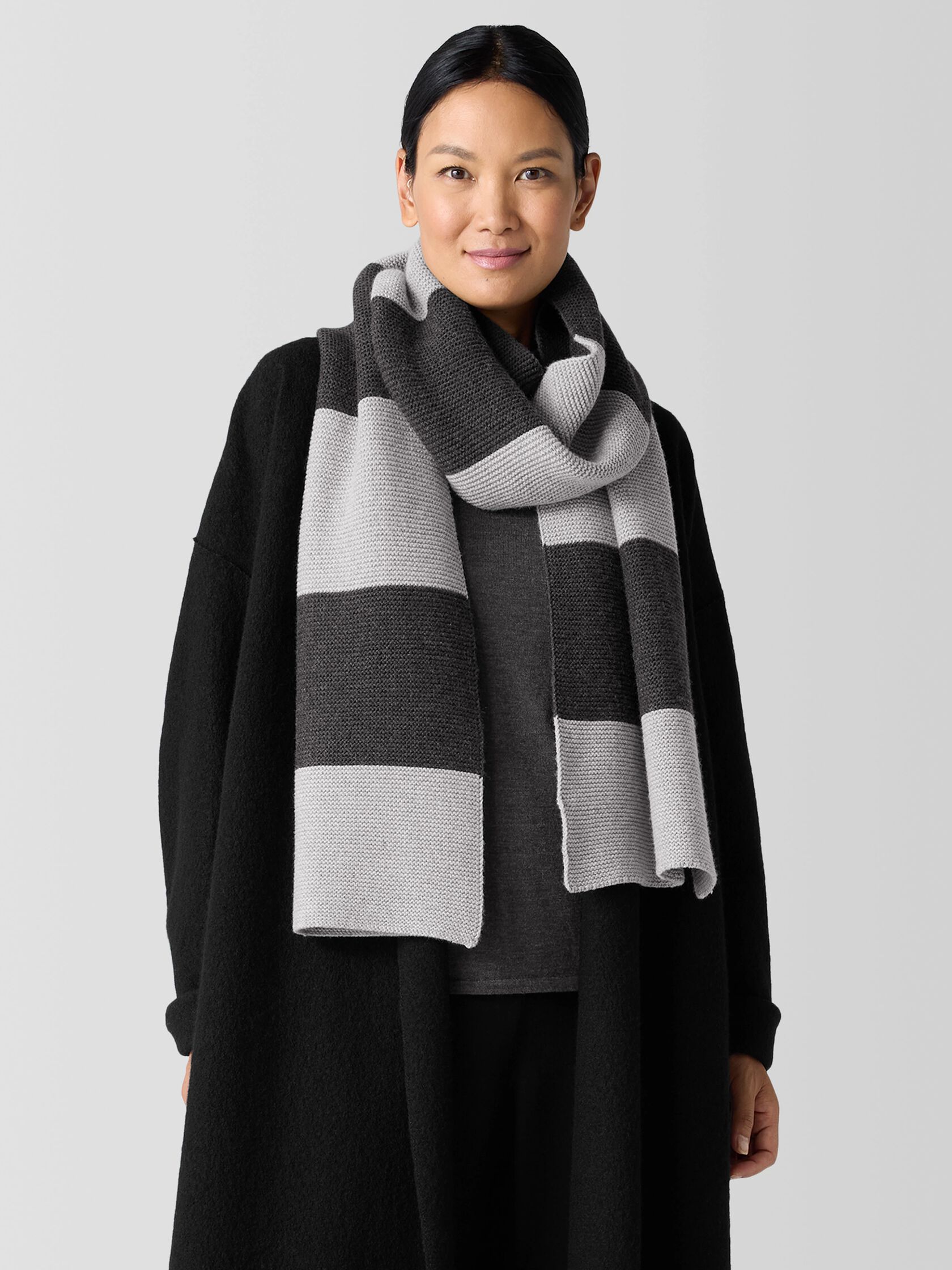 Cotton and Recycled Cashmere Scarf