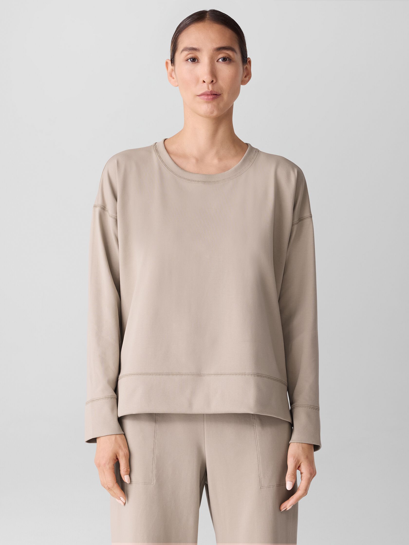 Pima Cotton Stretch Jersey Box-Top