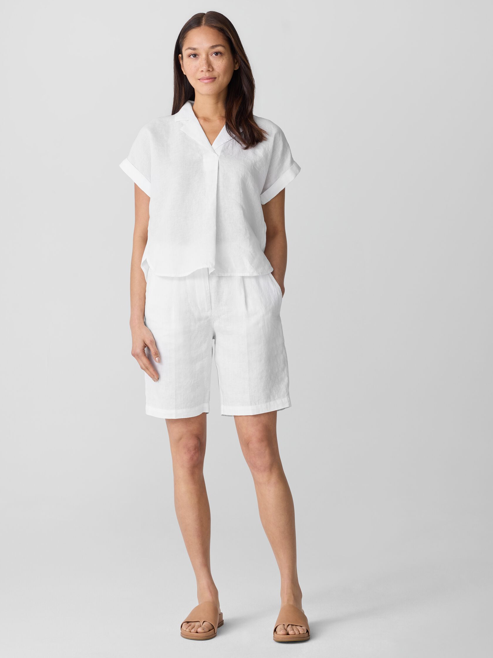 Organic Linen Shorts