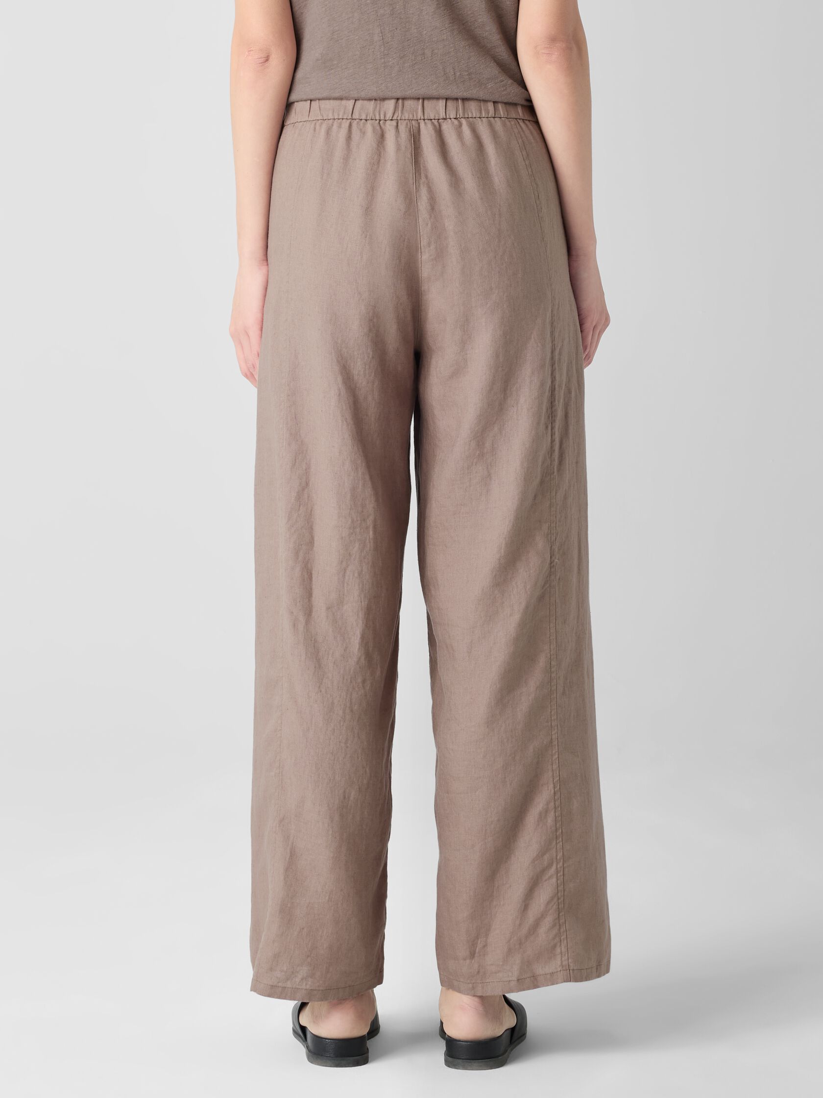 Organic Linen Wide-Leg Trouser Pant