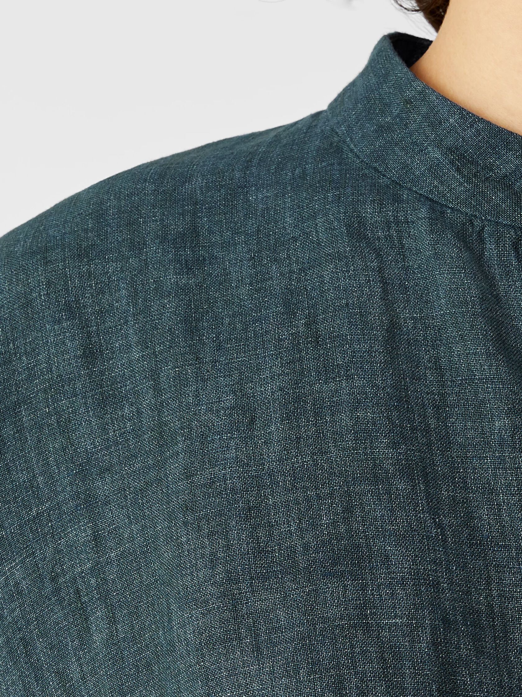 Washed Organic Linen Delave Shirt