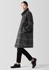 Luxe Alpaca Windowpane Stand Collar Coat