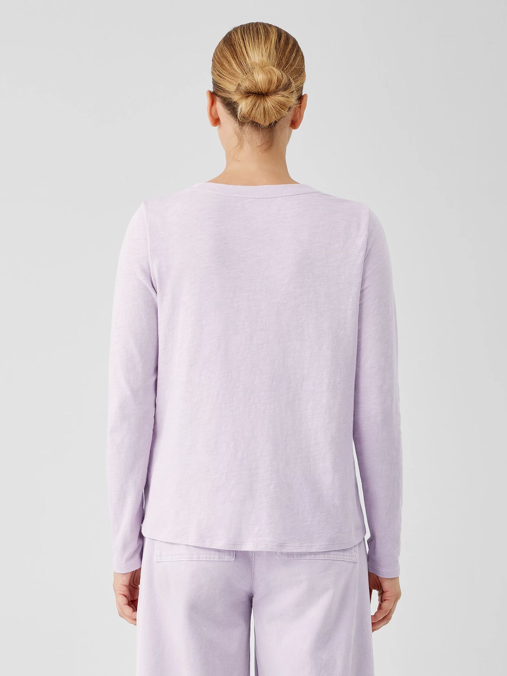 Organic Cotton Slub Crew Neck Top