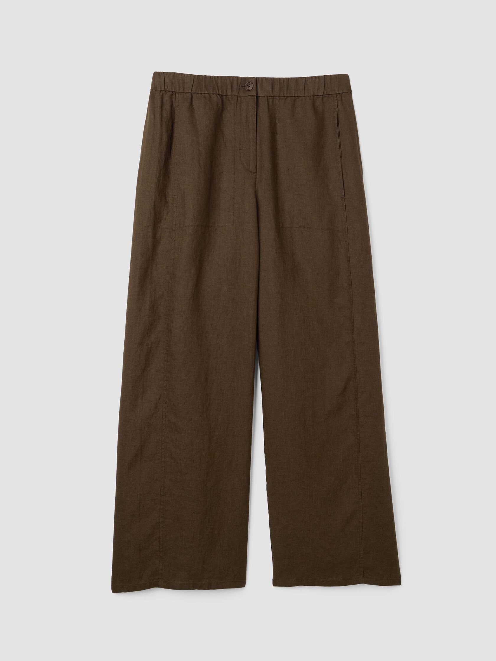 Organic Linen Wide-Leg Trouser Pant