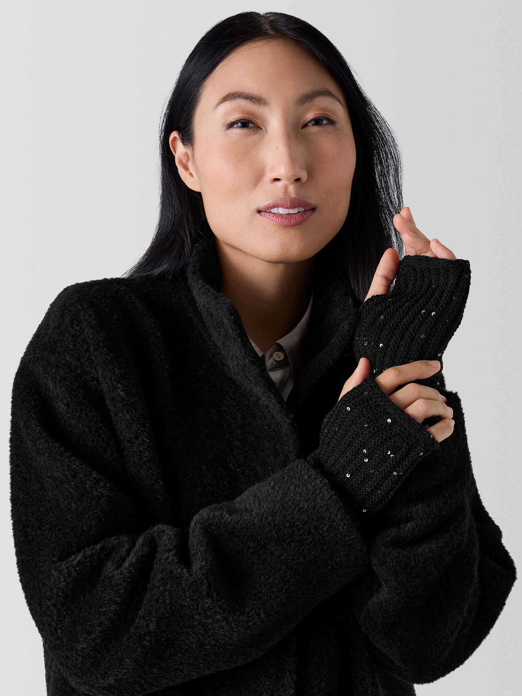 Merino Sequin Sparkle Glovelettes