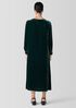 Velvet Bateau Neck Dress