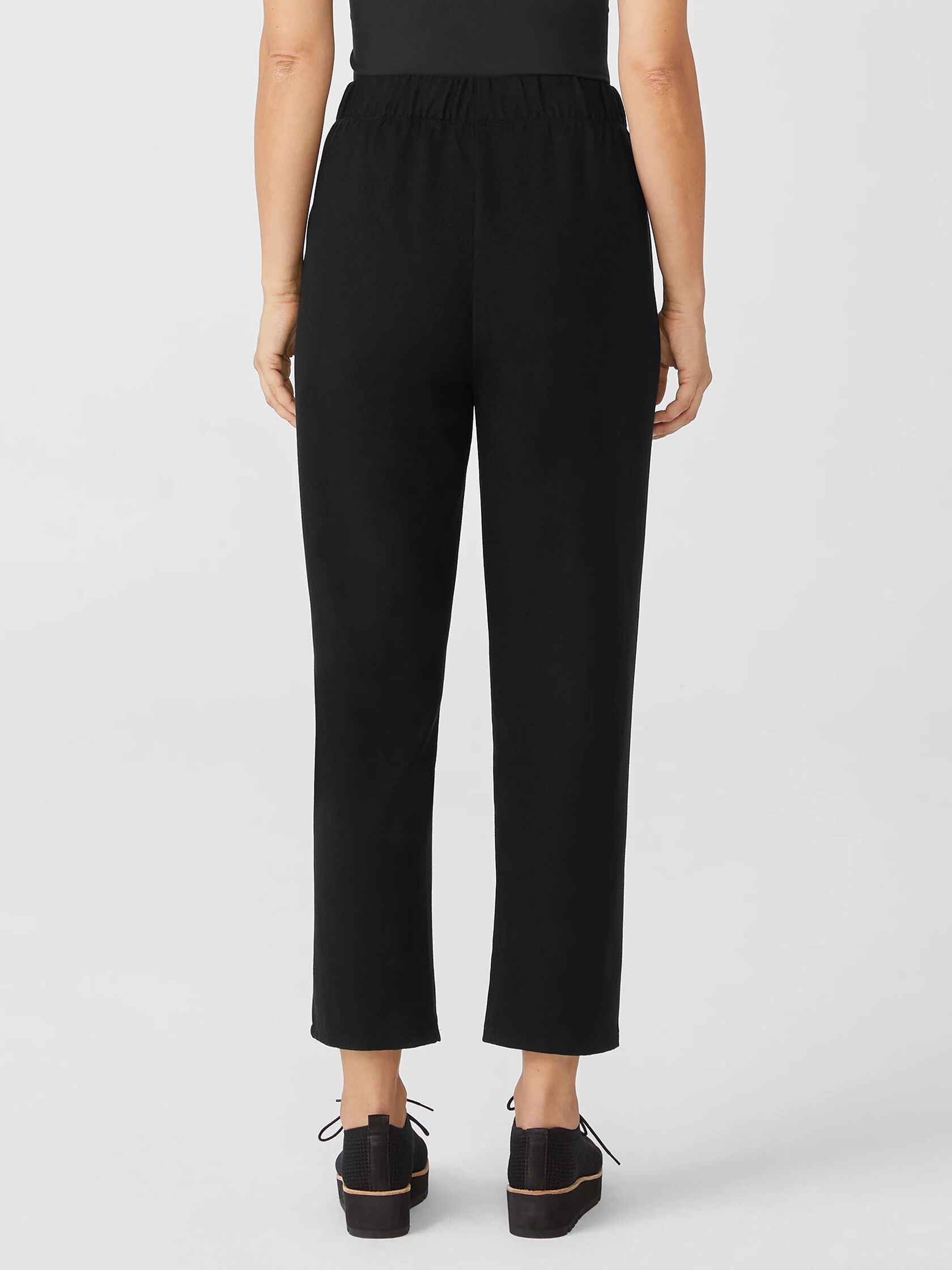 Soft Wool Flannel Pleated Tapered Pant