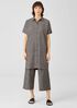 Hemp Organic Cotton Grid Shirtdress