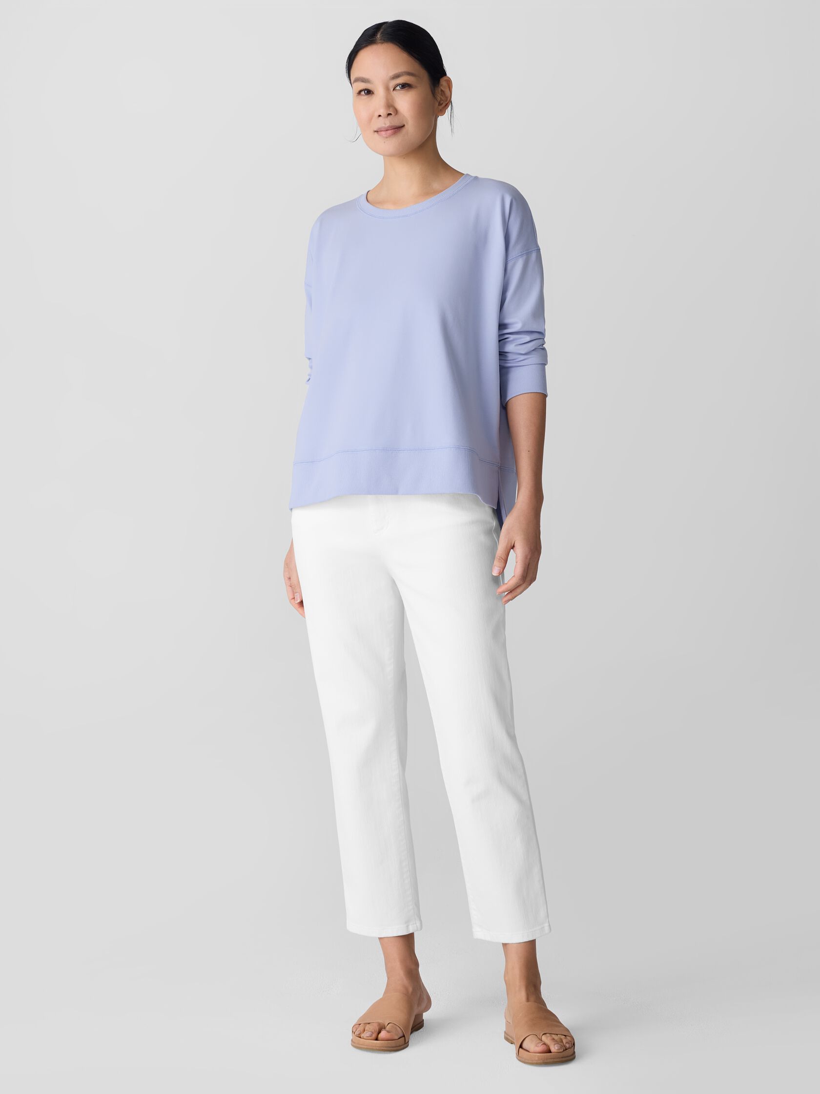 Pima Cotton Stretch Jersey Box-Top