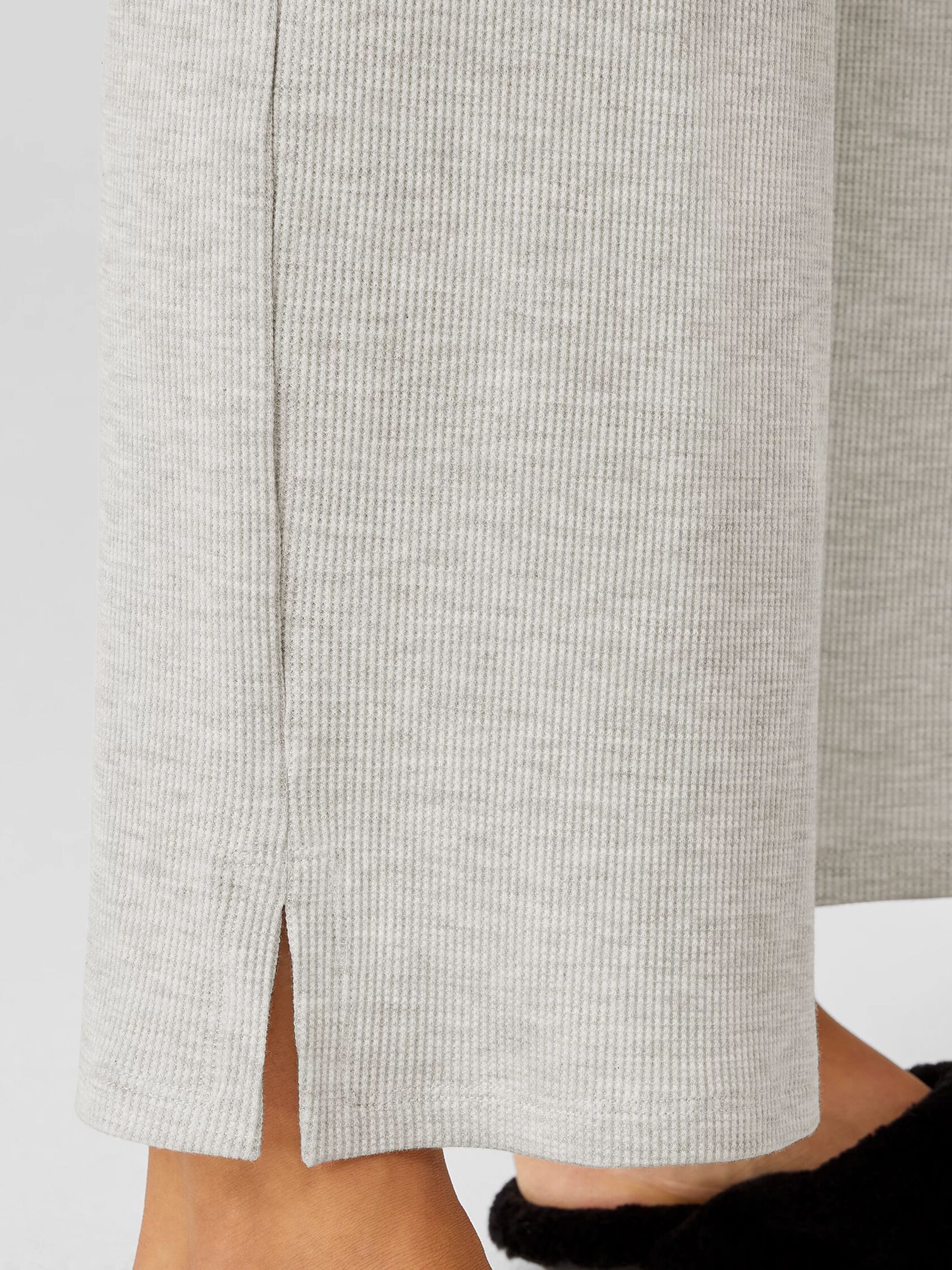 Cozy Waffle Knit Straight Pant