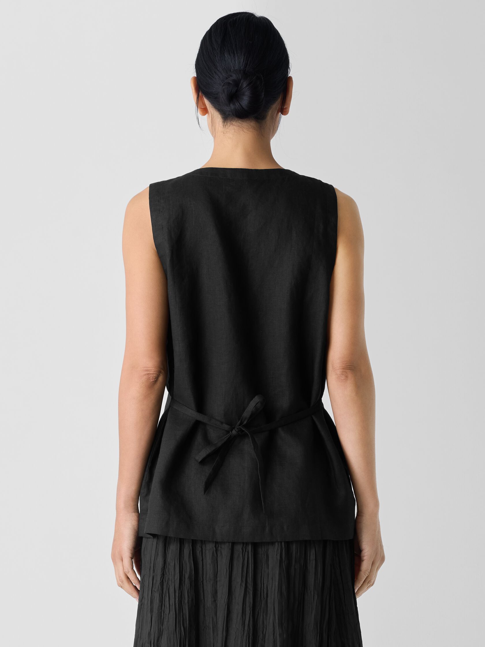 Organic Linen Long Vest