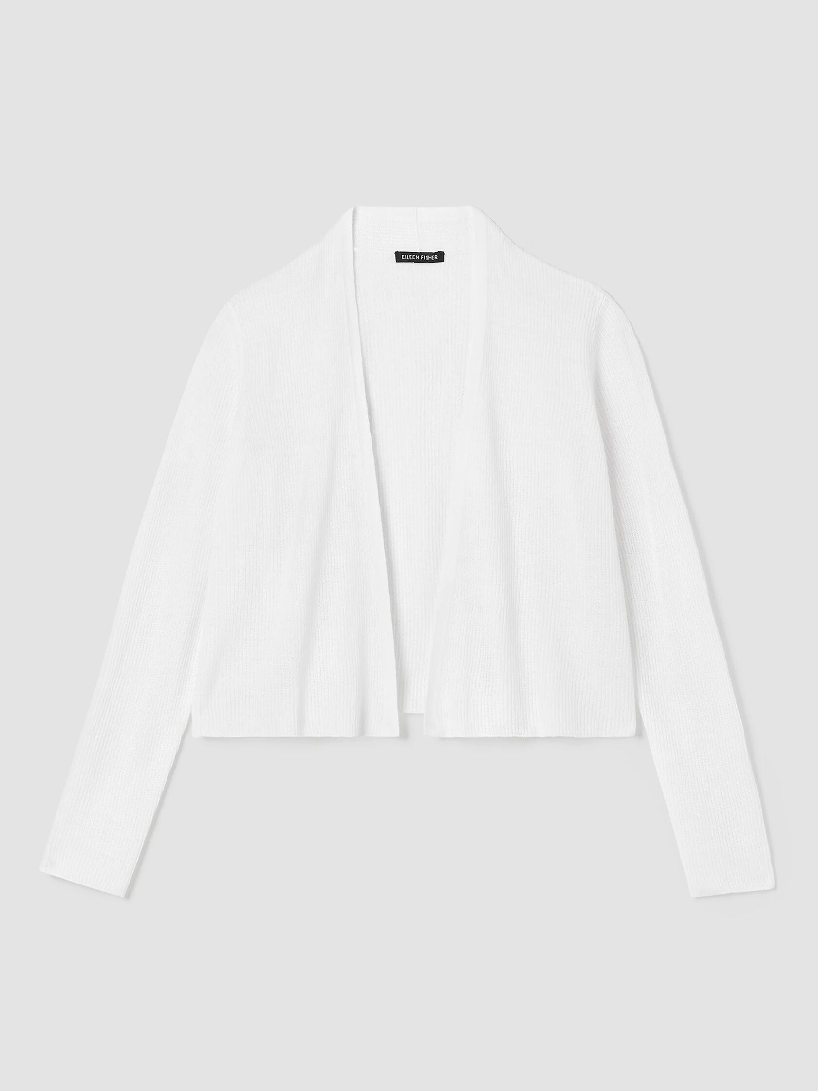 Organic Linen Cotton Airy Tuck Cropped Cardigan