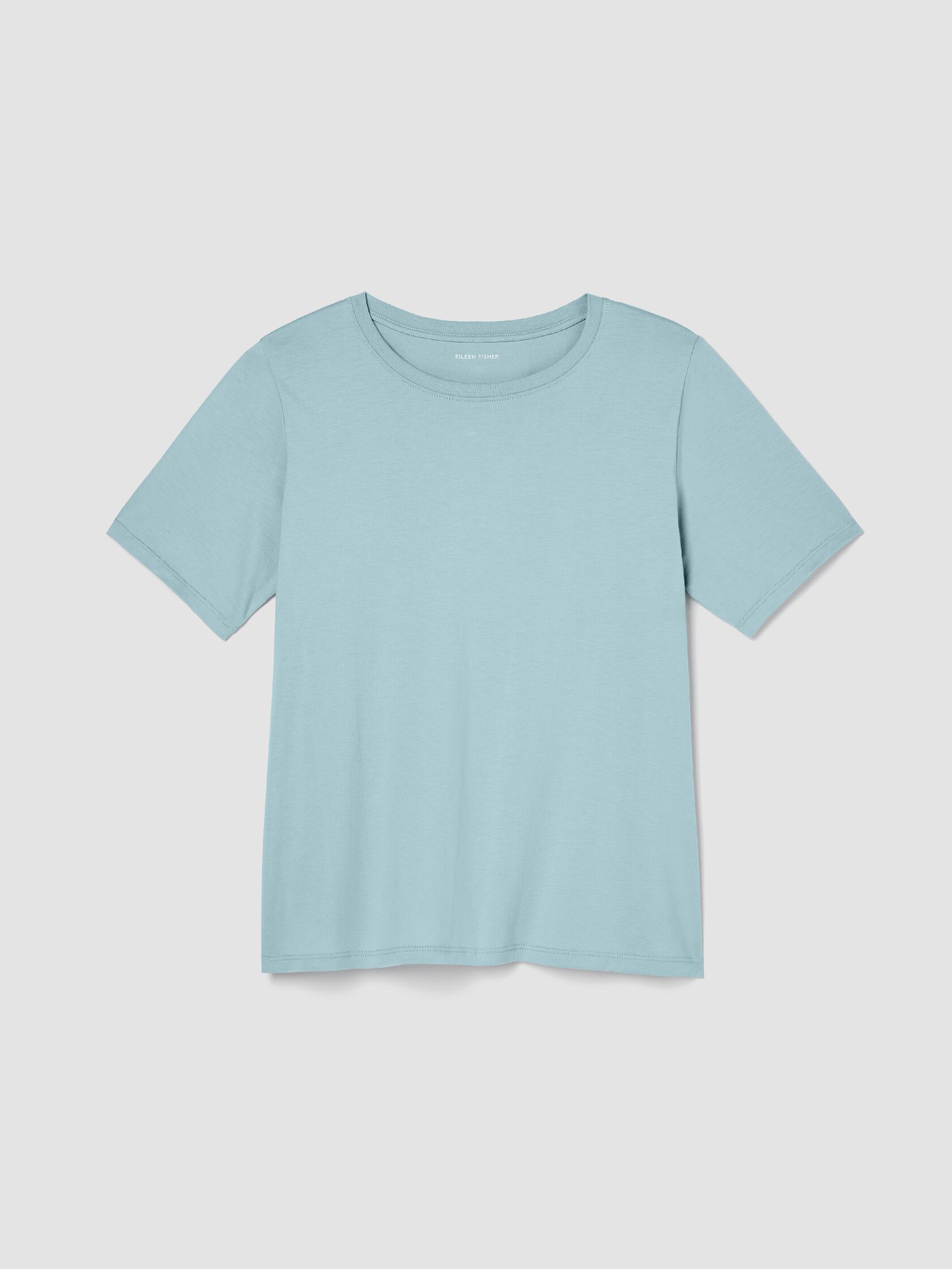 Organic Pima Cotton Jersey&nbsp;Round Neck Tee