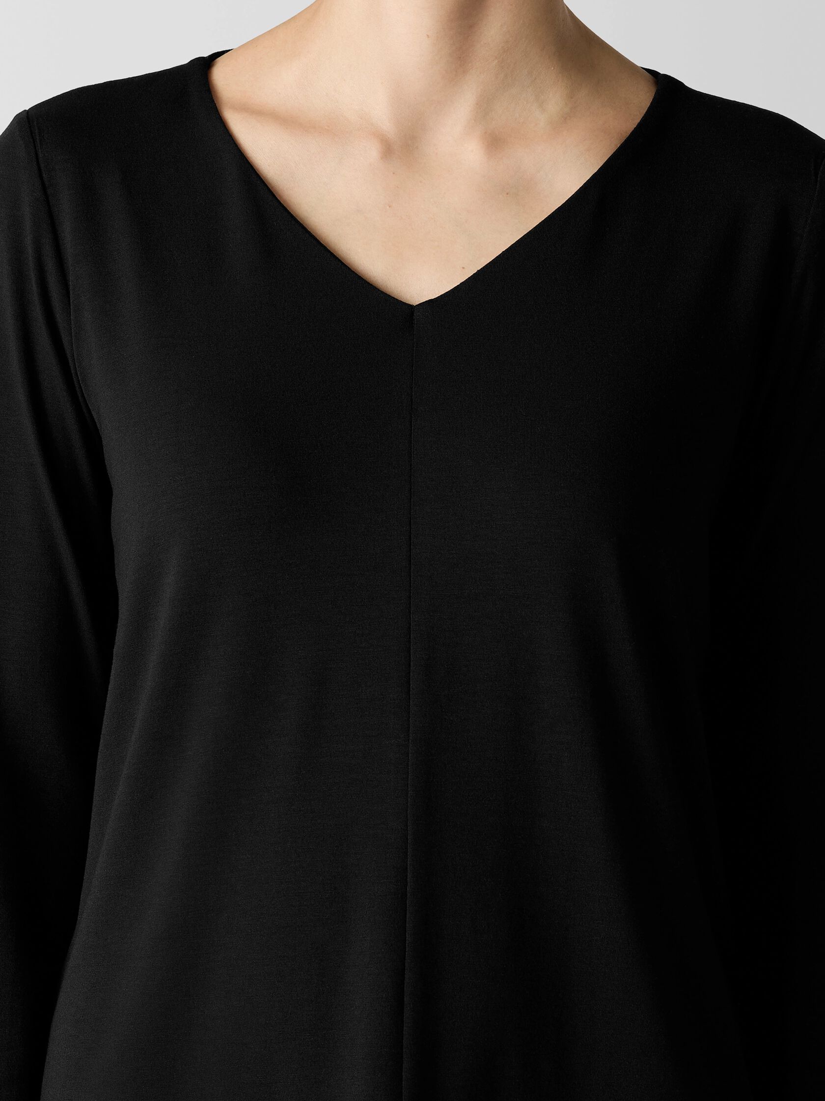 Fine Jersey V-Neck Top