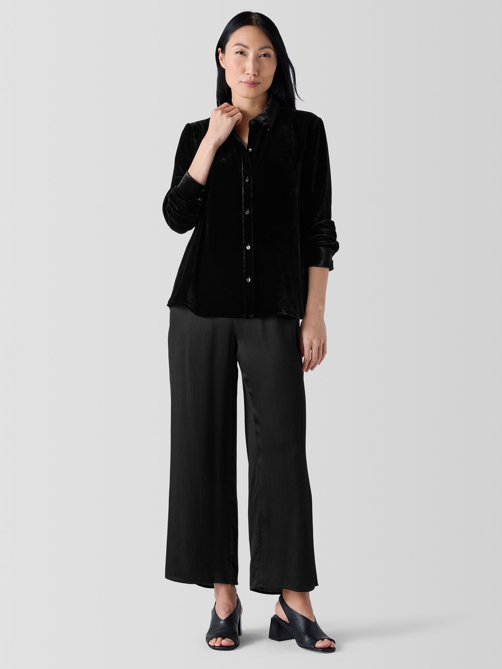 Velvet Classic Collar Shirt