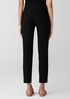 Washable Stretch Crepe High-Waisted Pant