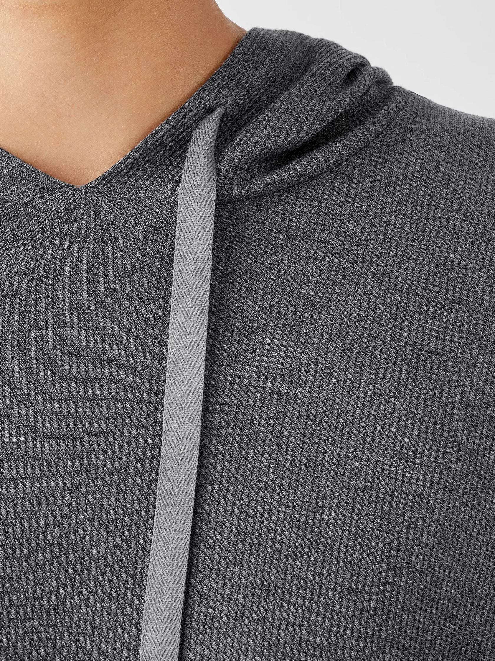 Cozy Waffle Knit Hooded Top