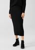 Merino Rib Pencil Skirt in Regenerative Wool