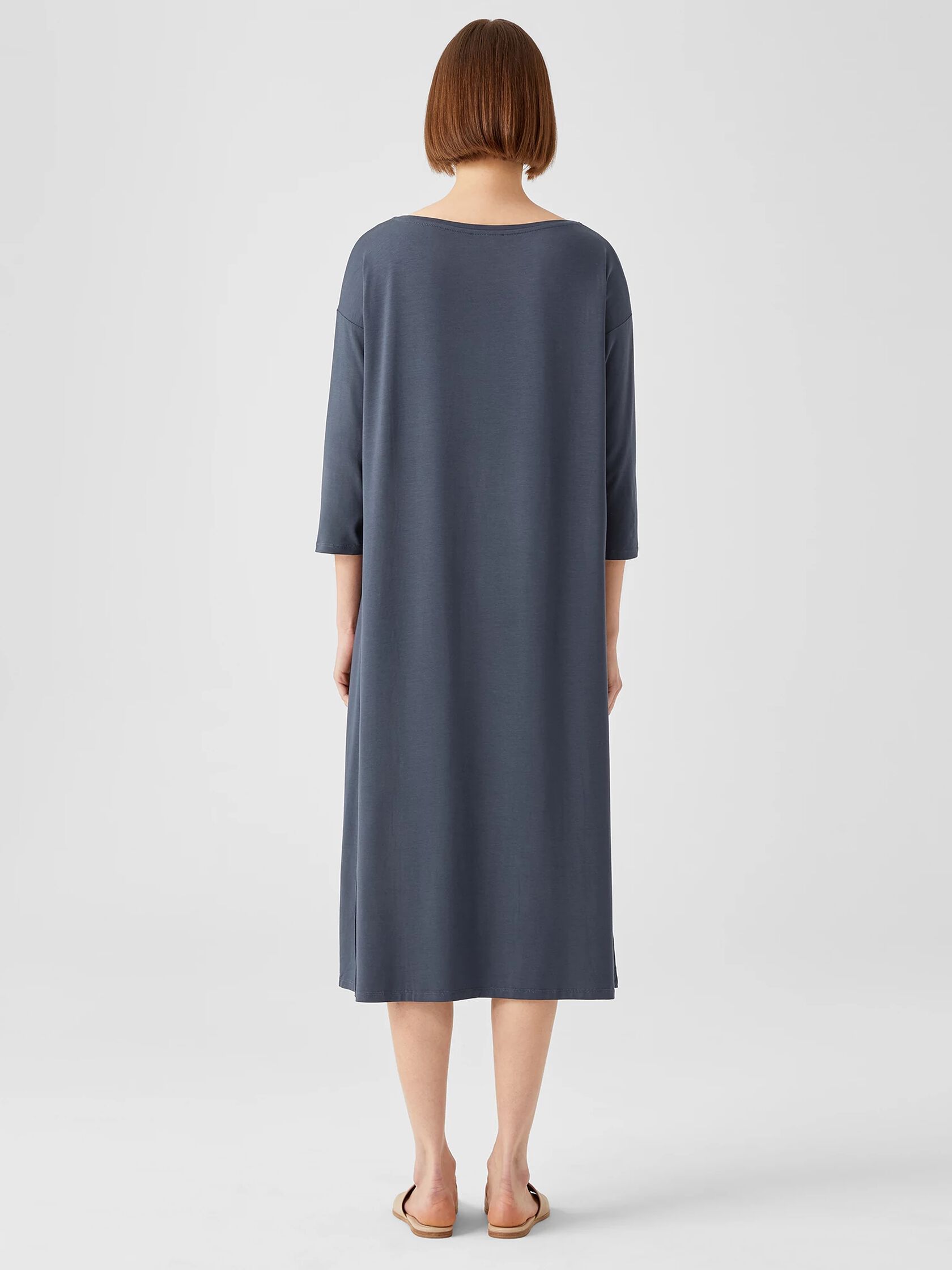 Fine Jersey Boatneck Dress