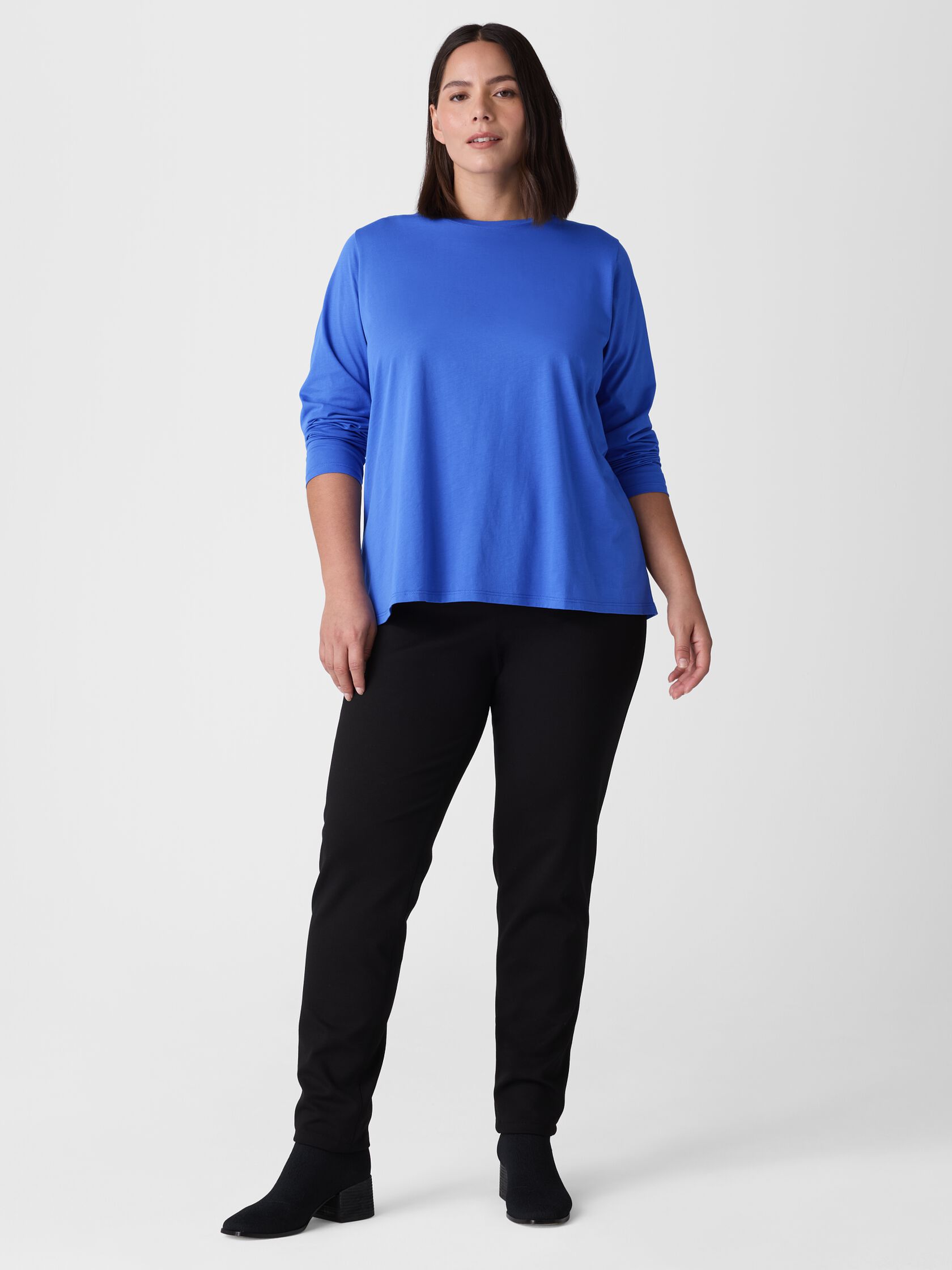 Organic Pima Cotton Jersey Long-Sleeve Tee