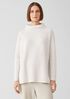 Peruvian Organic Cotton Blend Funnel Neck Top