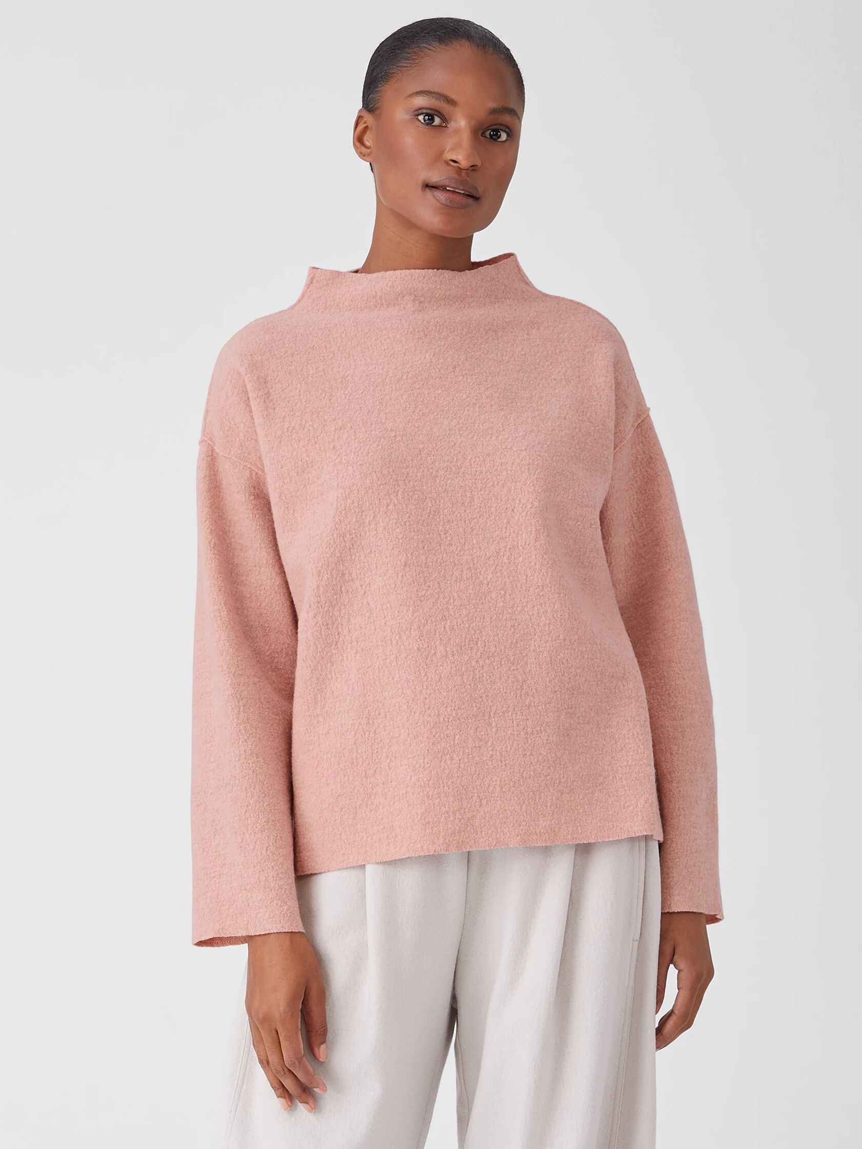 Lightweight Boiled Wool Box-Top in Responsible Wool