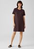 Organic Cotton Interlock Crew Neck Dress