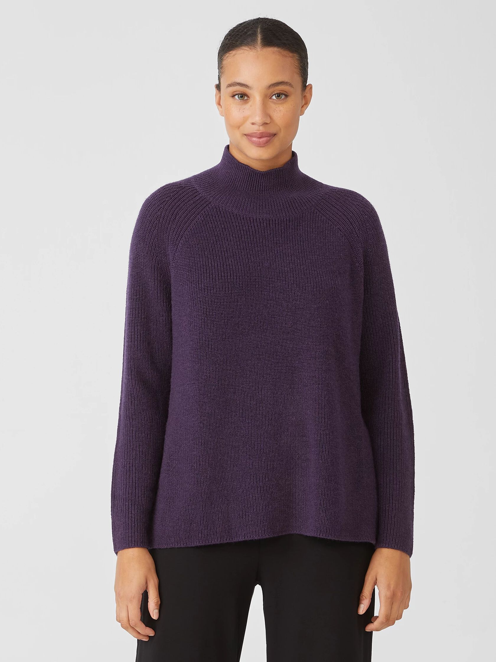 Merino Turtleneck Top in Responsible Wool