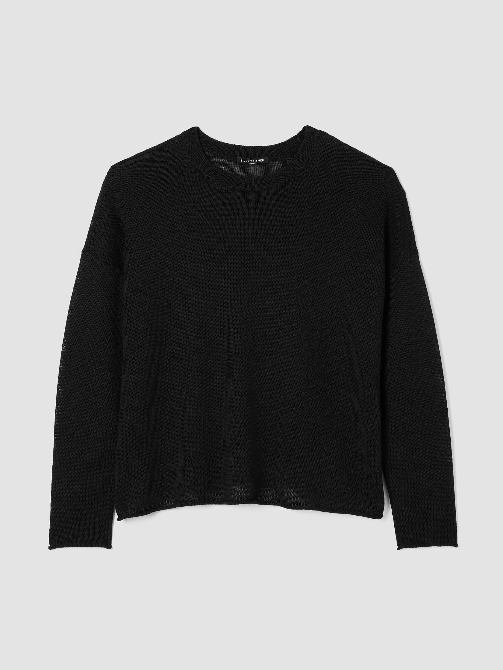 Organic Linen Cotton Cord Crew Neck Top