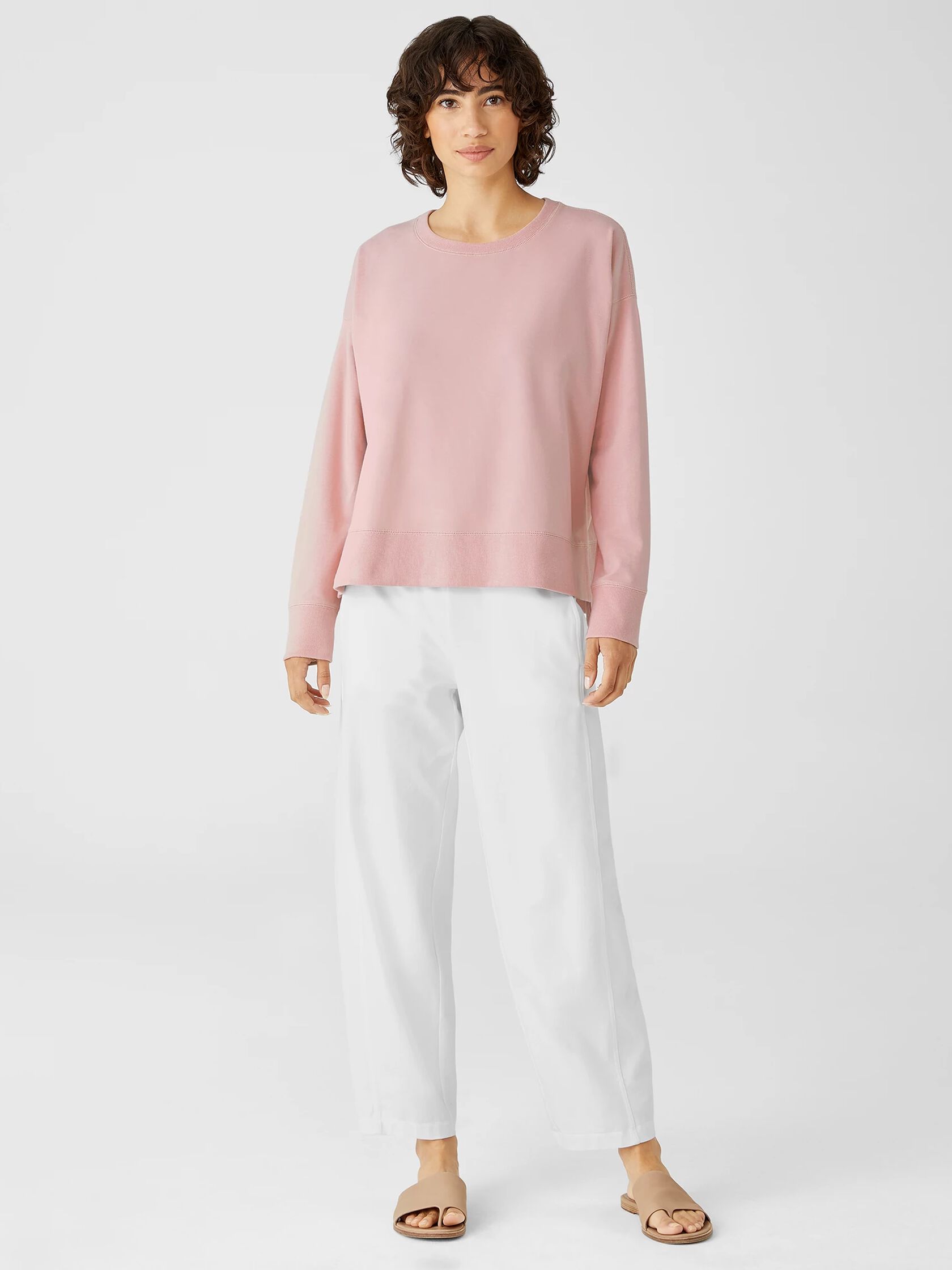 Traceable Cotton Jersey Crew Neck&nbsp;Top