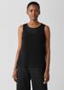 Organic Cotton Cord Sheen Round Neck Tank