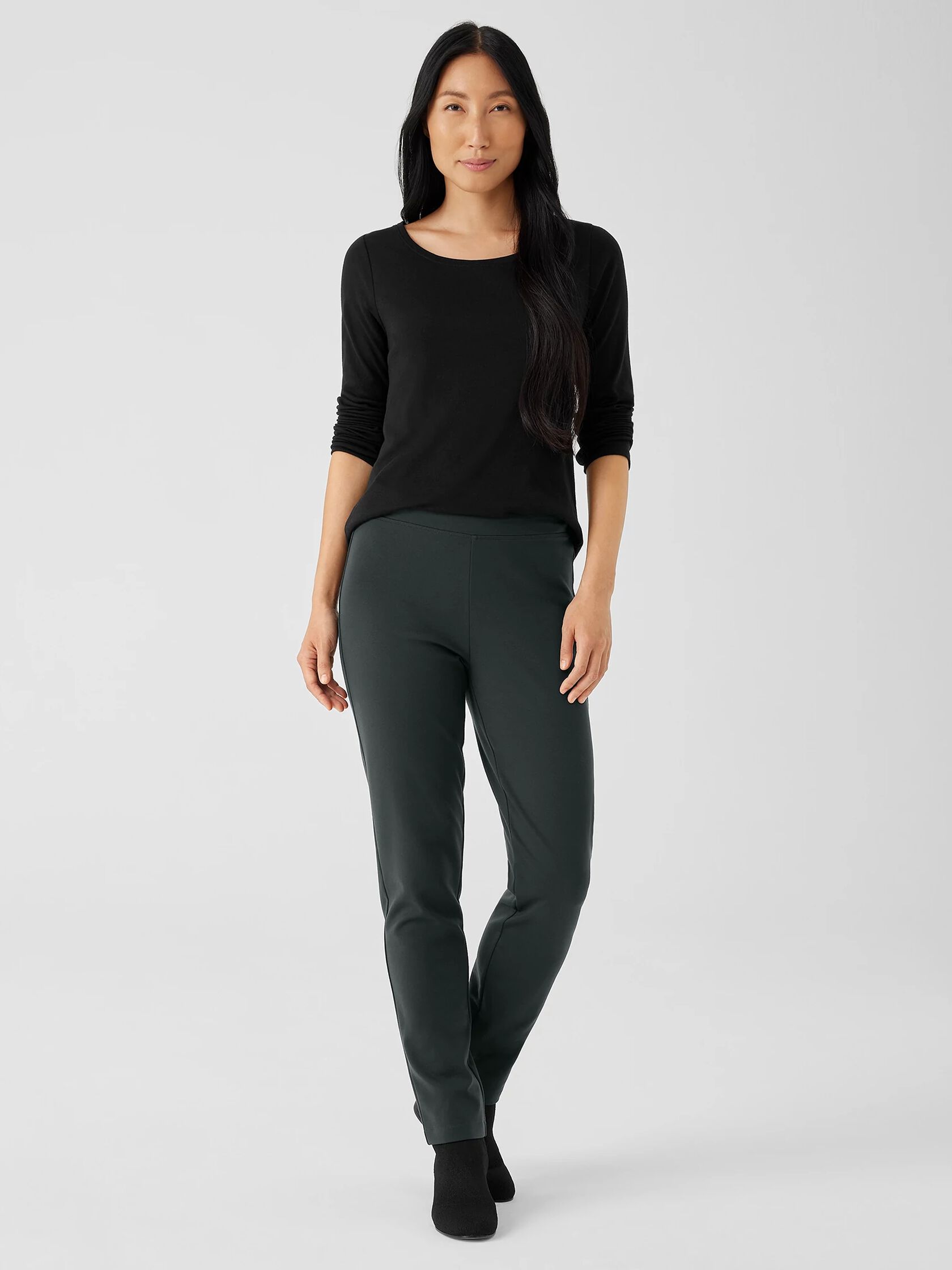 Washable Flex Ponte Slim Pant