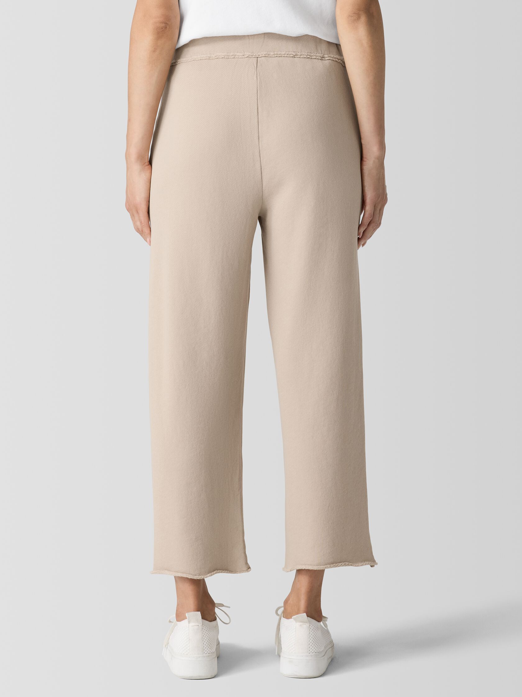 Lightweight Organic Cotton French Terry&nbsp;Straight Pant
