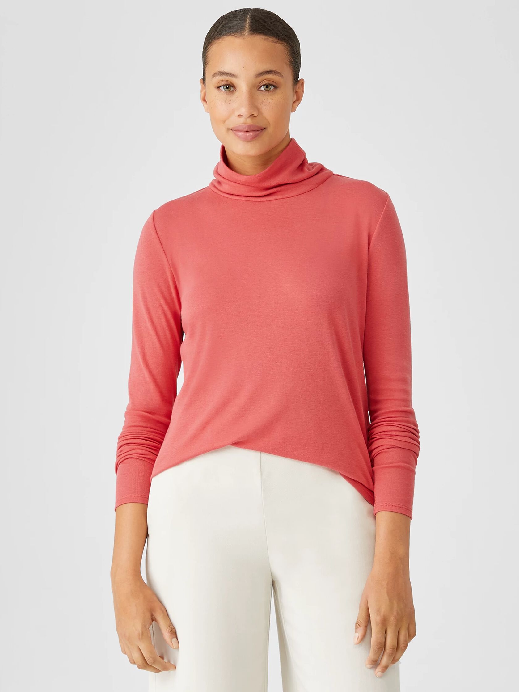 Ribbed Pima Cotton Blend Top