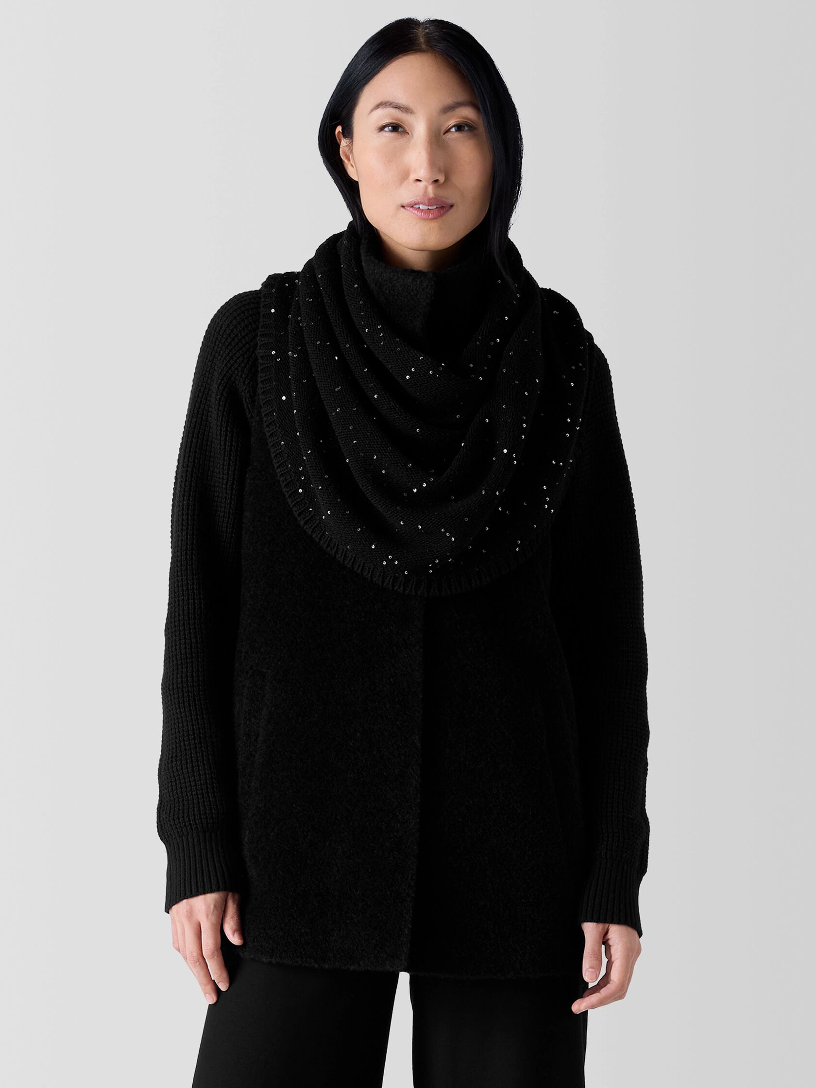 Merino Sequin Infinity Scarf