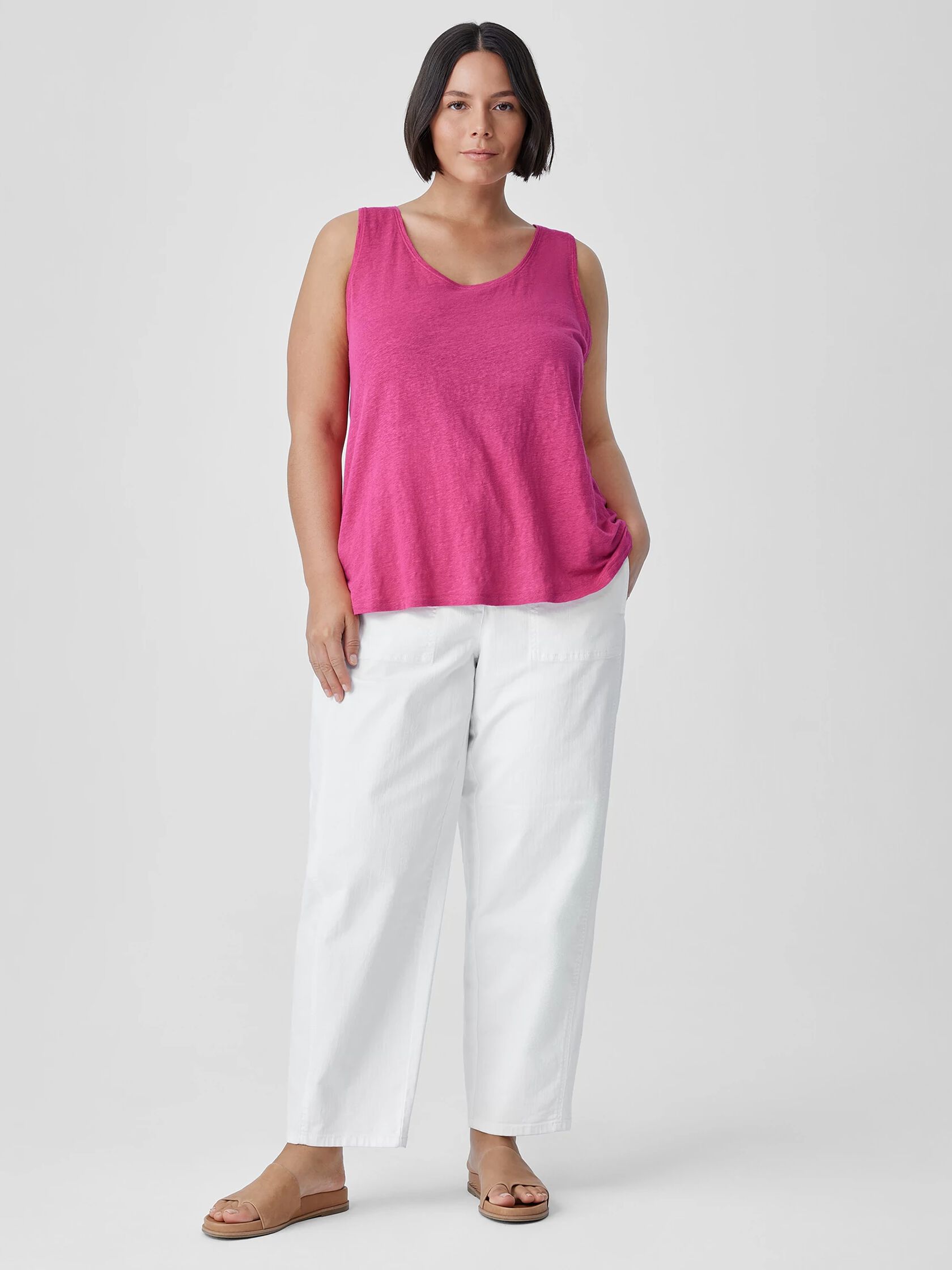 Organic Linen Jersey Tank