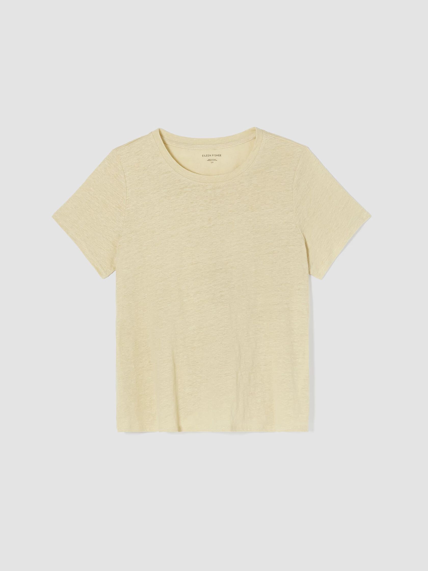 Organic Linen Jersey Crew Neck Tee
