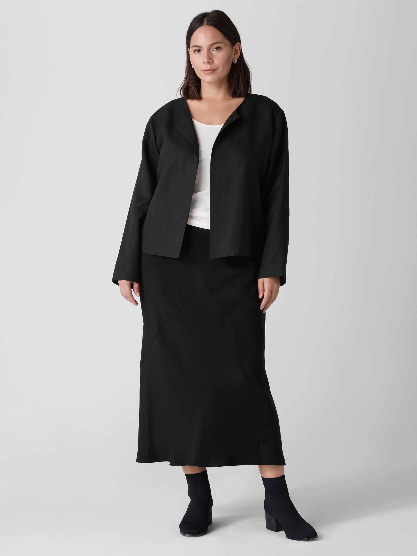 Textured Silk Weave Jacket