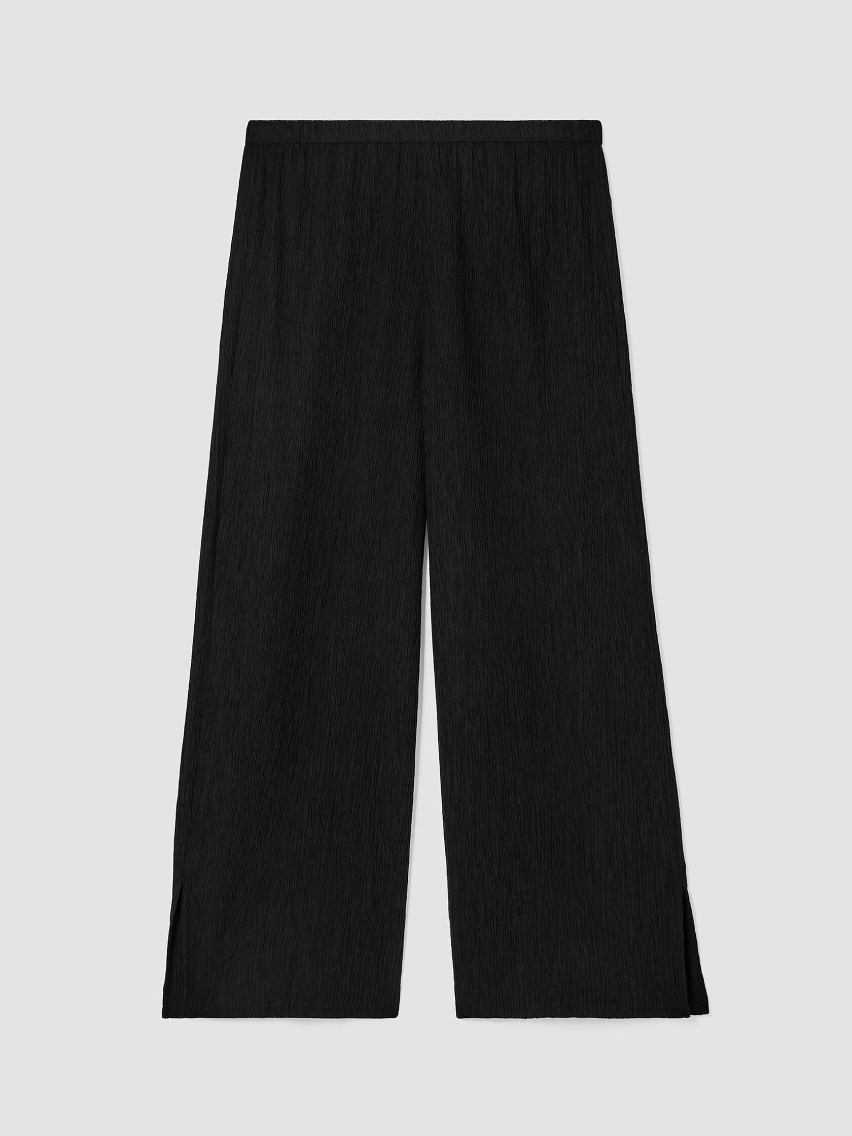 Woven Pliss&eacute; Wide-Leg Pant