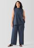Pima Cotton Stretch Jersey Wide-Leg Pant With Pockets
