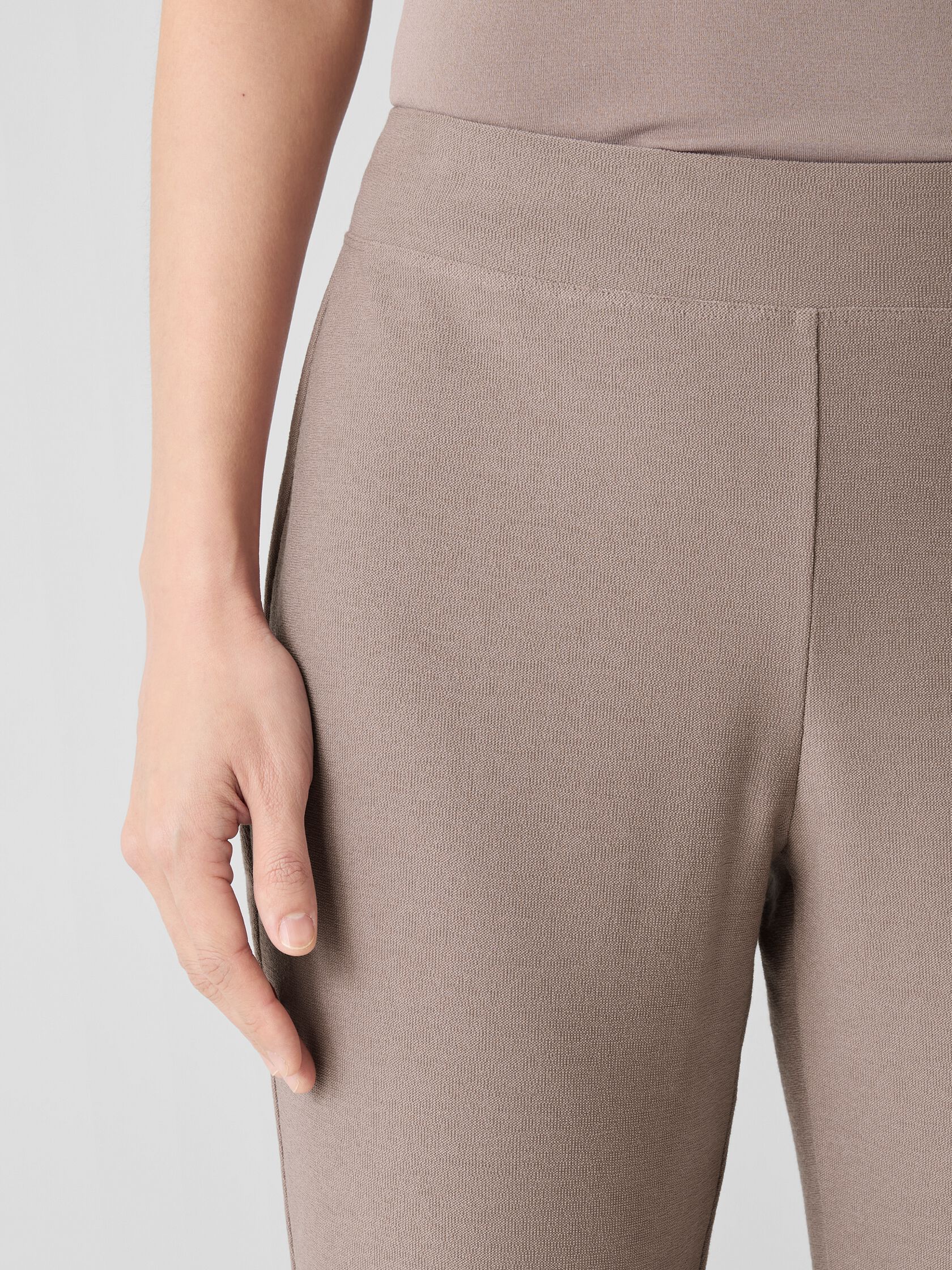 Washable Stretch Crepe Slim Pant