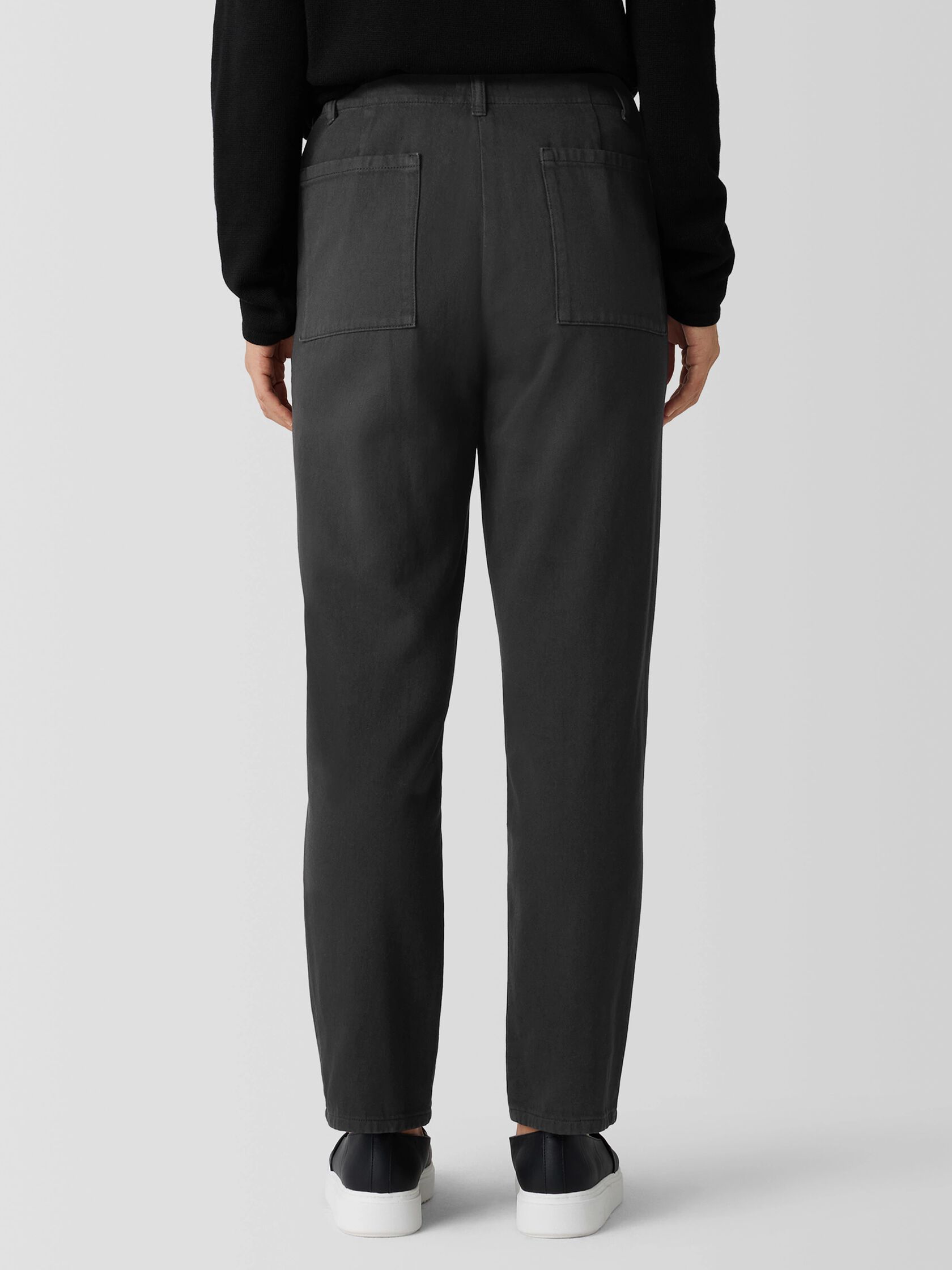 Garment-Dyed Utility Cotton Tapered Pant