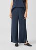 Woven Pliss&eacute; Wide-Leg Pant
