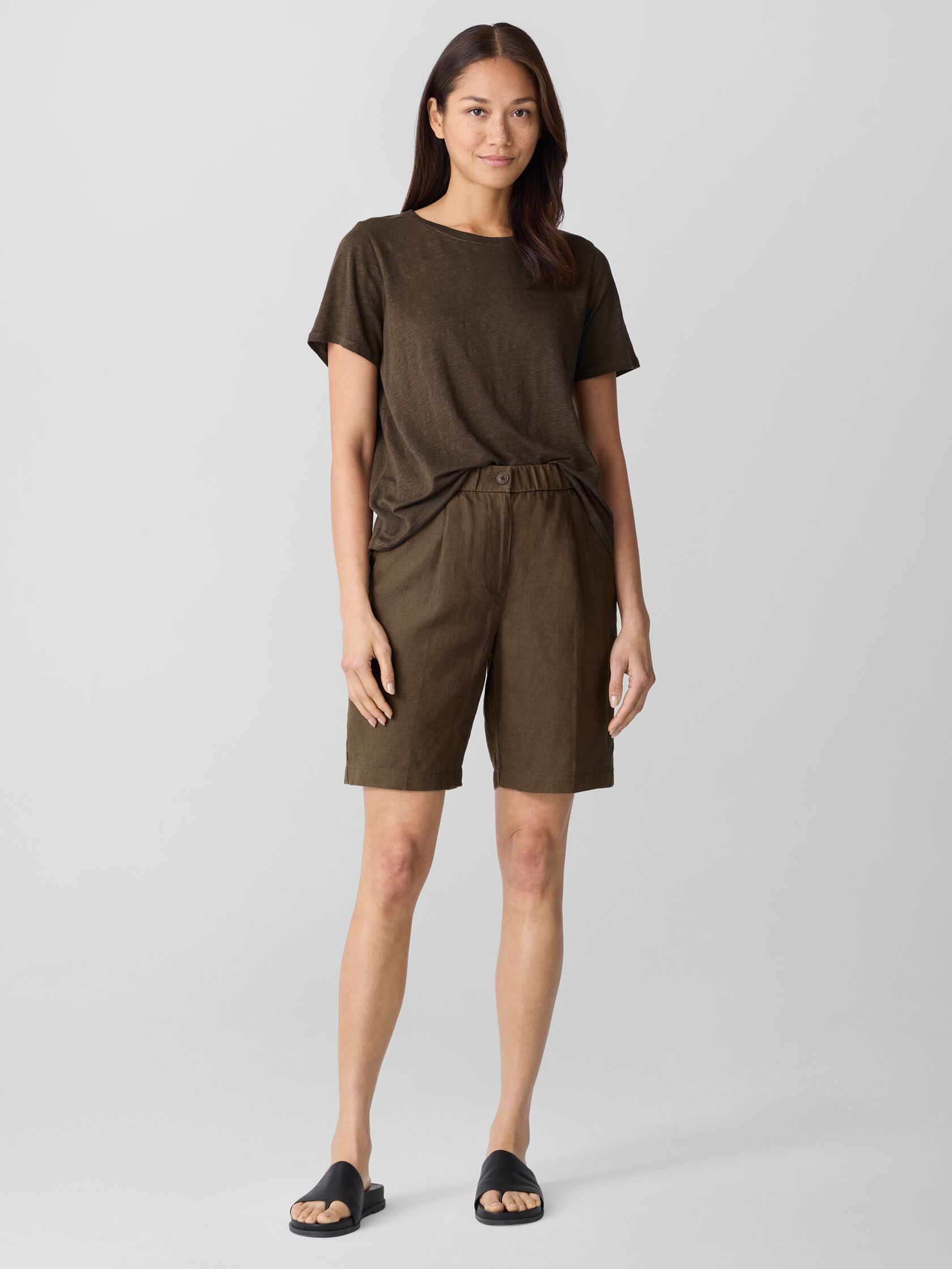 Organic Linen Shorts