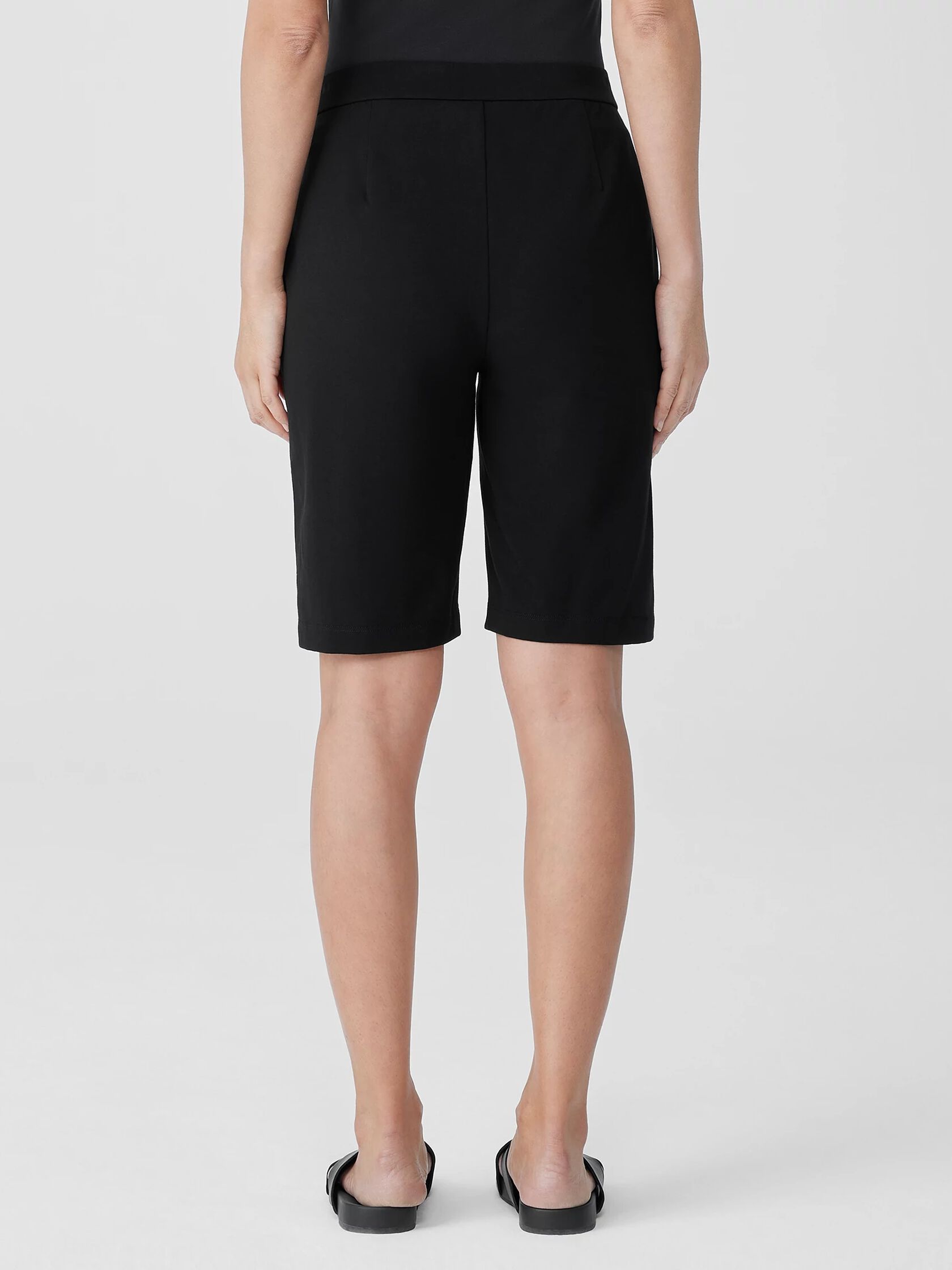 Pima Cotton Stretch Jersey Walking Shorts