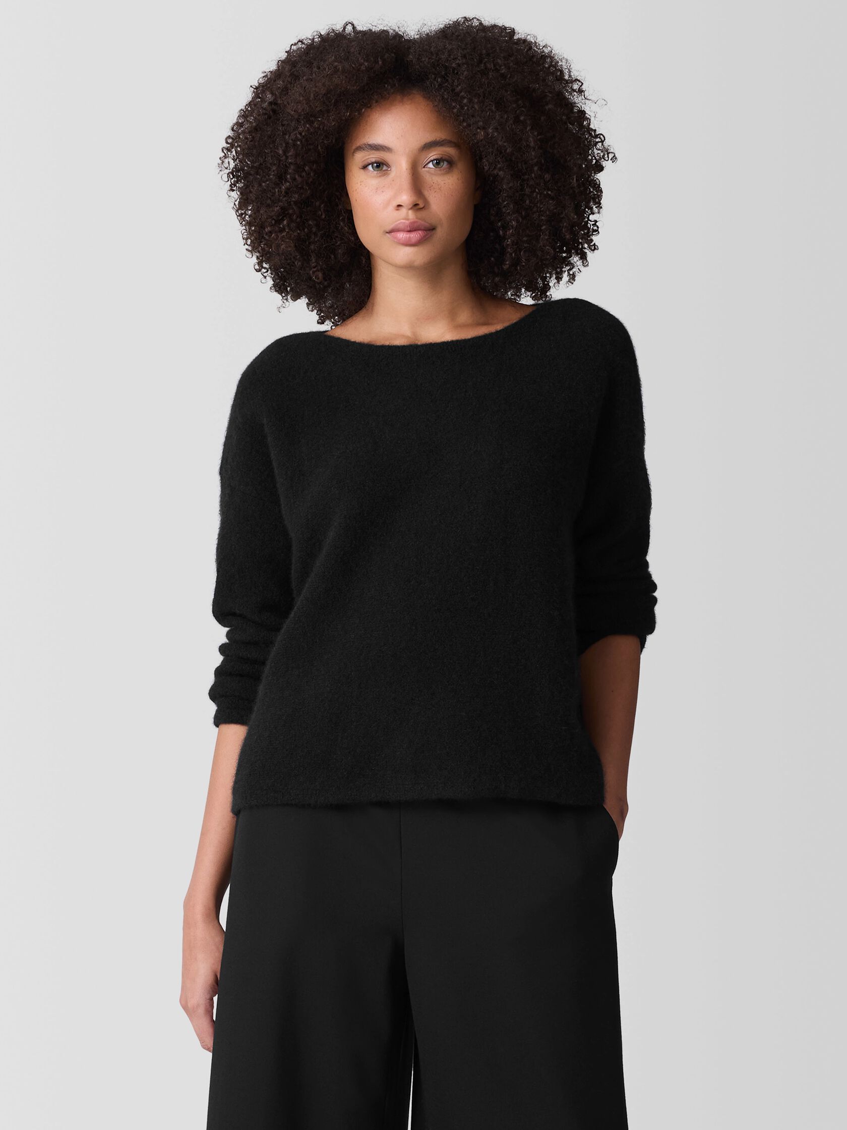 Cashmere Silk Bliss Bateau Neck Top