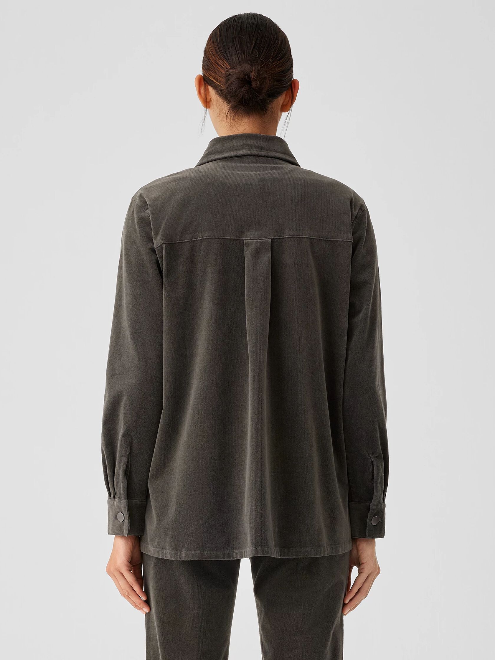 Organic Cotton Stretch Corduroy Shirt Jacket