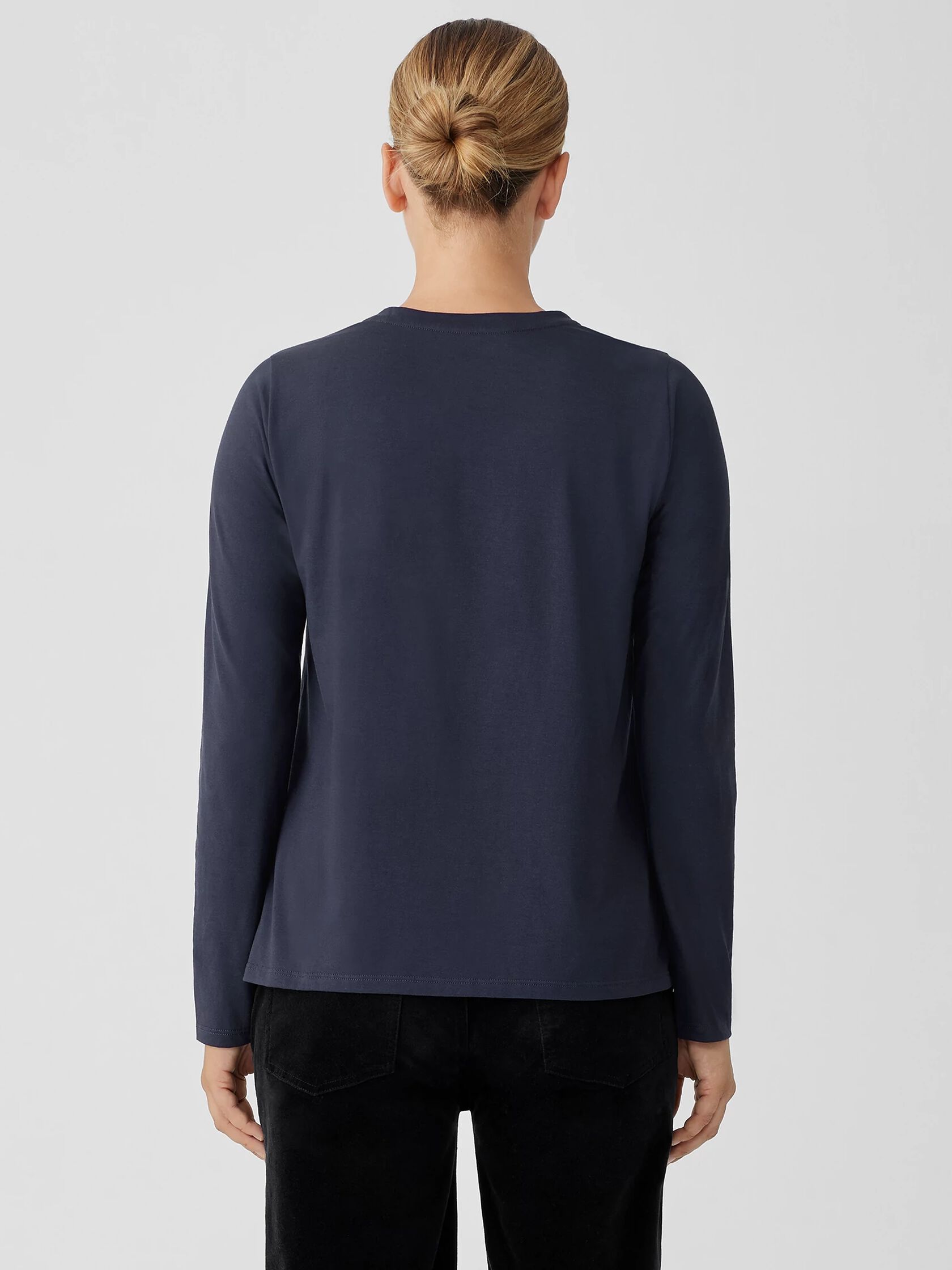 Organic Pima Cotton Jersey Long-Sleeve Tee