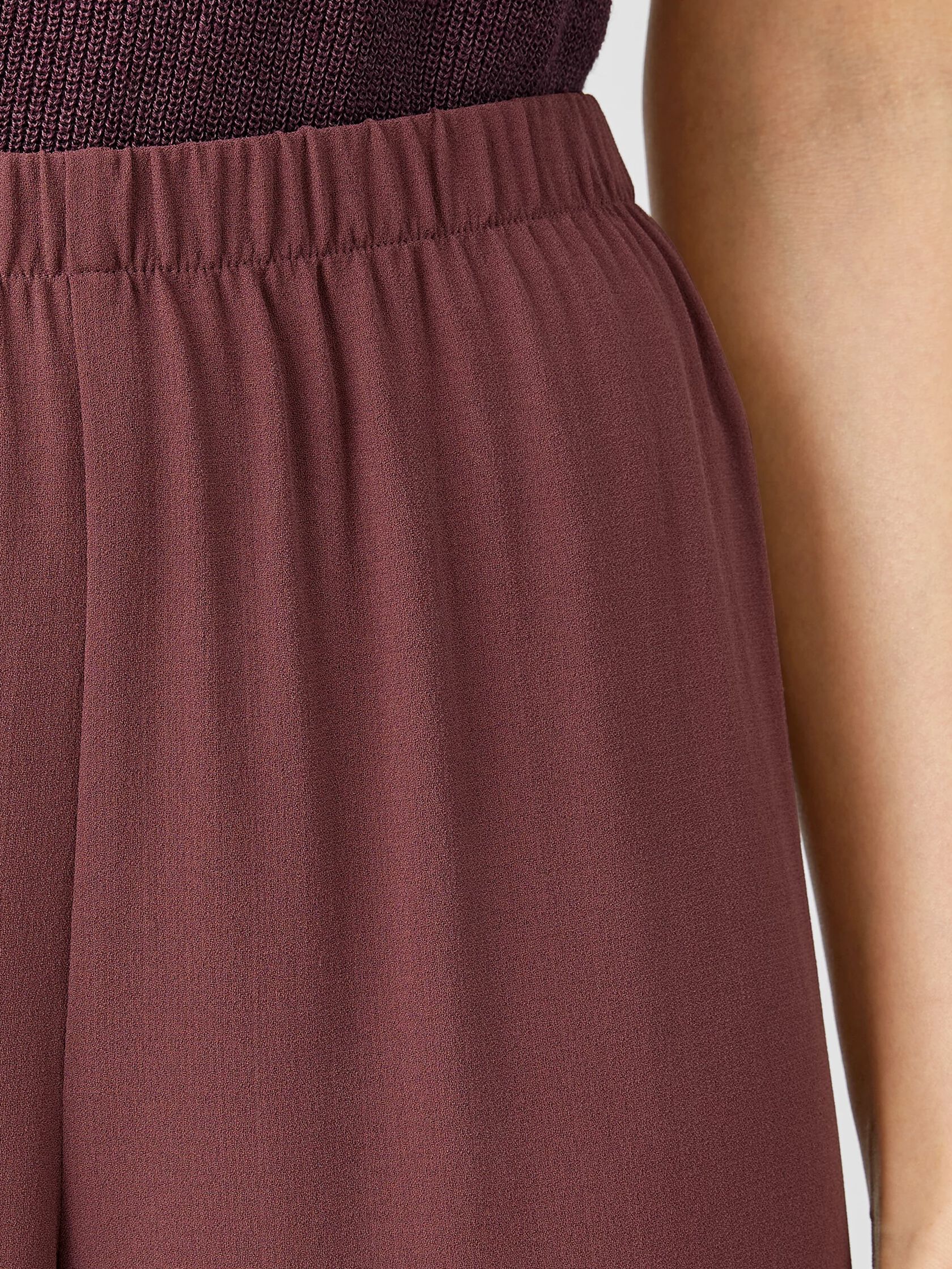 Silk Georgette Crepe Straight Pant