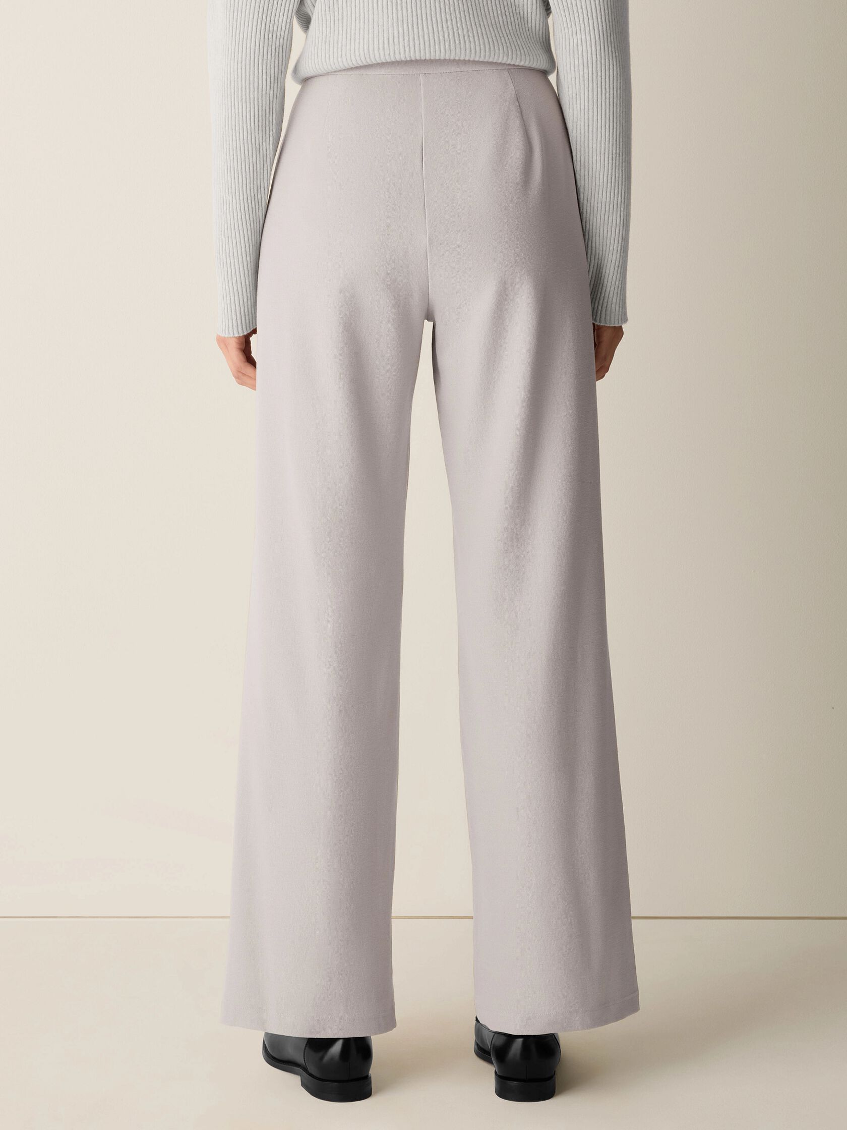Washable Stretch Crepe Straight Pant